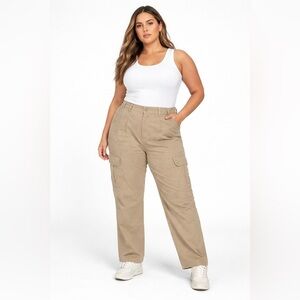 NWT American Eagle ’90s Straight Stretch Khaki Pants Beige Women’s Size 16